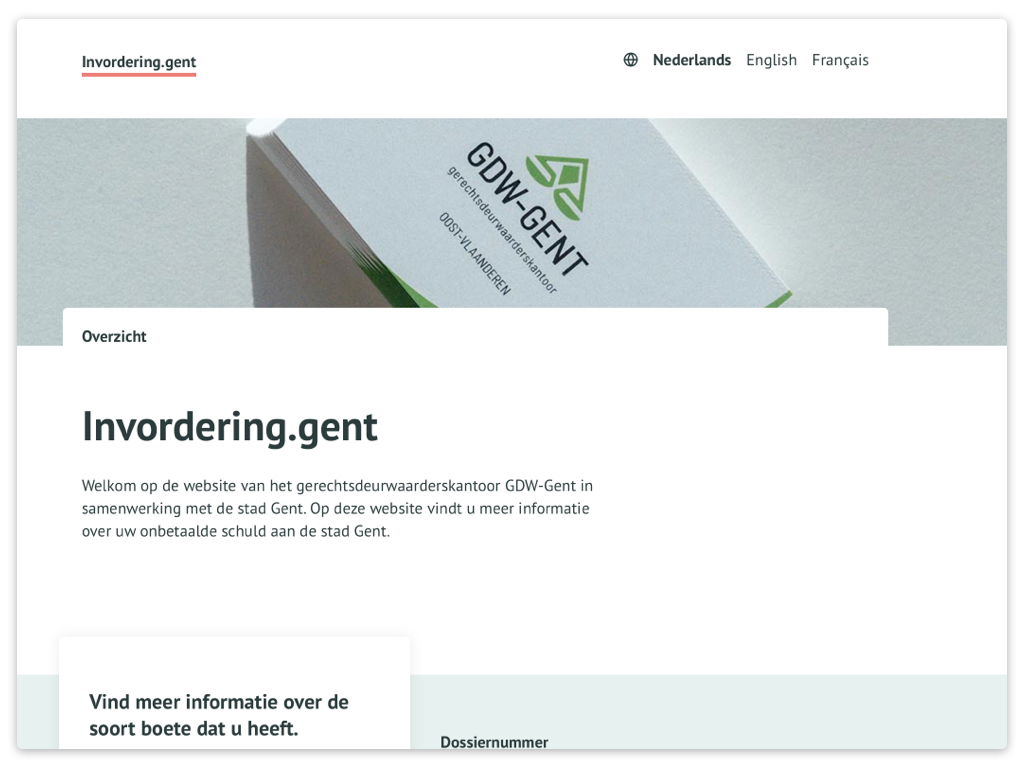 The website of invoice.gent